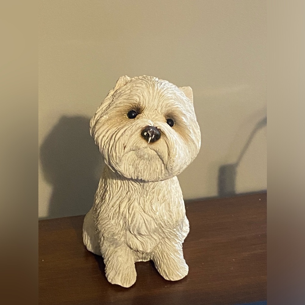 Sandicast VTG 80’s West Highland Terrier dog figurine flaws